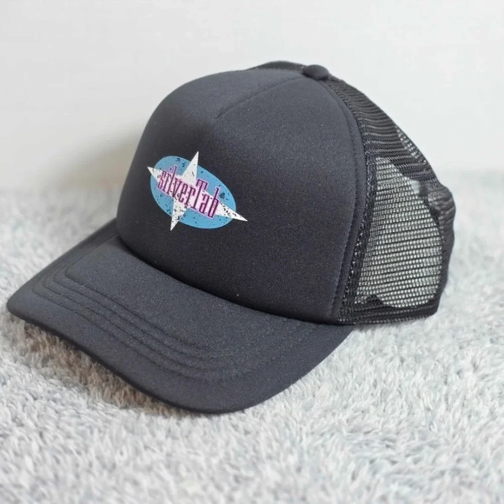 Levi's Silvertab Iconic Mesh Men's Trucker Adjustable Snapback Hat Cap Black NEW